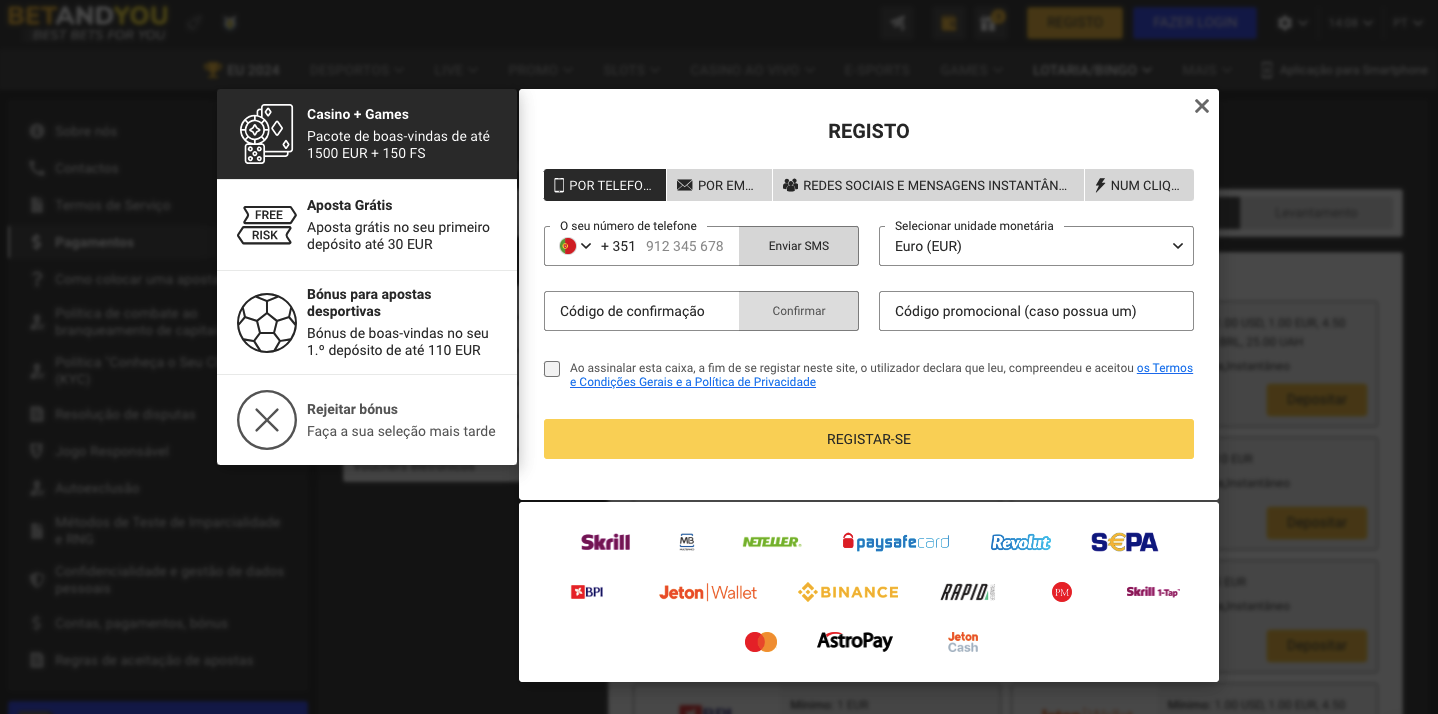 Registro Betandyou